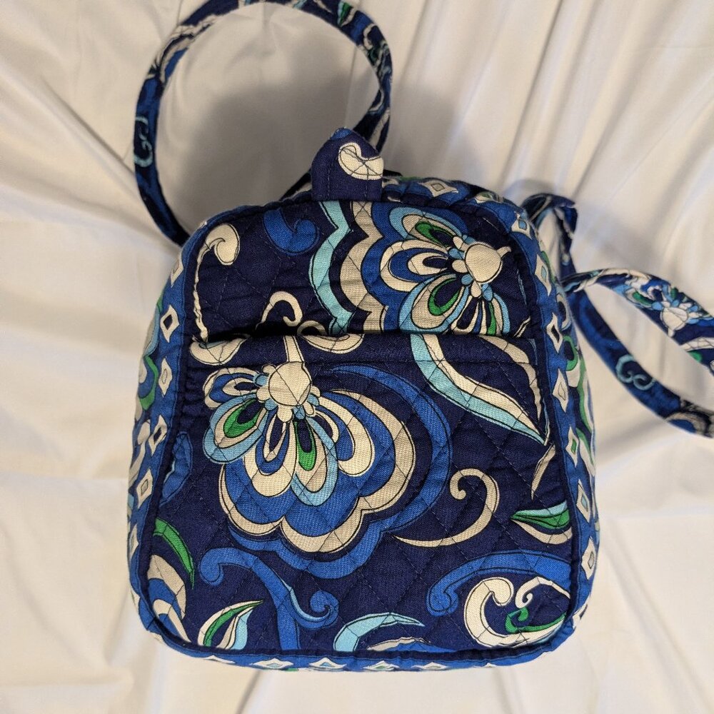 Vera Bradley Mediterranean Blue Retired Floral Quilted Duffle Bag - Picture 5 of 9